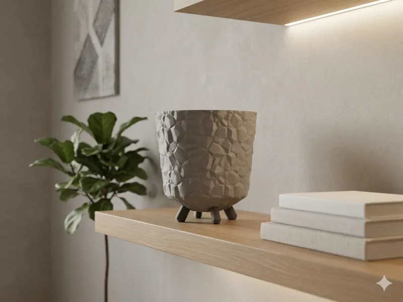 Modern Planter - Abstract Geometric Flower Pot