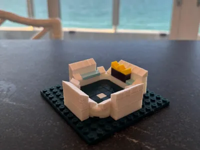 Kauffman Stadium Mini Brick Build