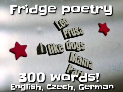 Fridge magnet poetry