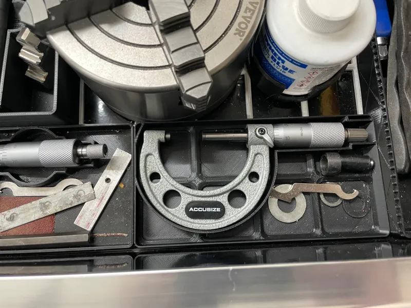 Gridfinity - 1-2" micrometer holder