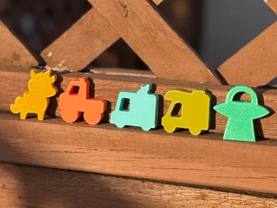 Mini Expansion Meeples for Twisted Cryptids