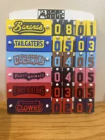 BBCL Standings and Team Plaques