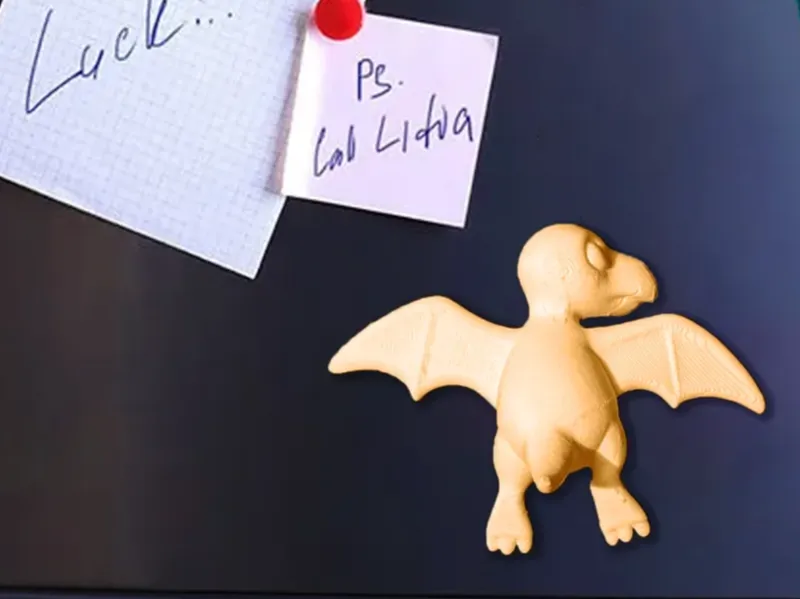 Crash-Landing Dino Fridge Magnet