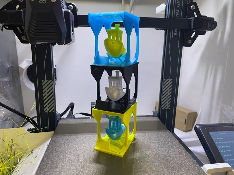 Stackable Benchy Dry Dock + Label