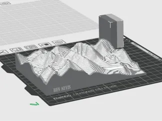 Ben Nevis Contour Map