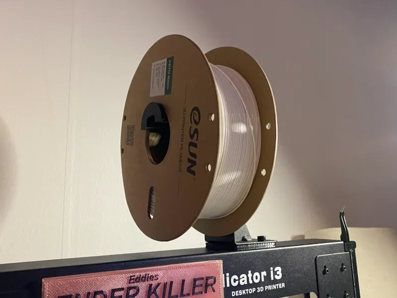 Simple upgraded filament spool holder!