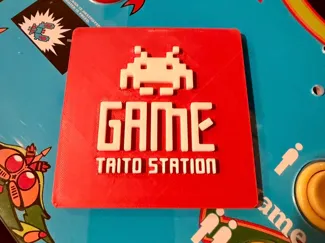 TAITO Game Station Sign / Logo for Arcade