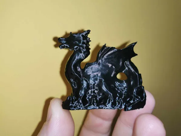 Statue de dragon low poly