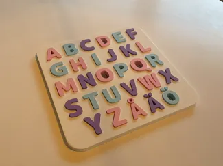 Alphabet Puzzle Swedish (Multicolor without AMS)