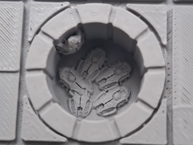 Detail Scarab-Schacht für Gruftwelt