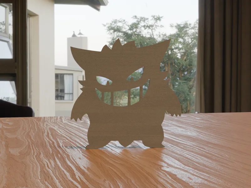GengarPokémon Silhouette Wall Art – Gamer Decor