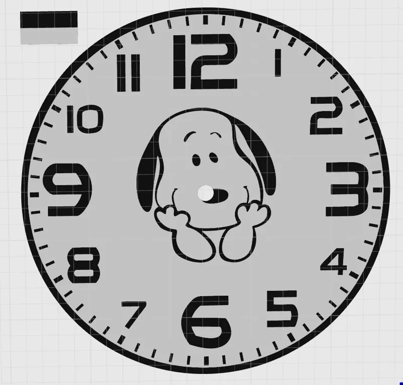 Clock Face (with Snoopy)