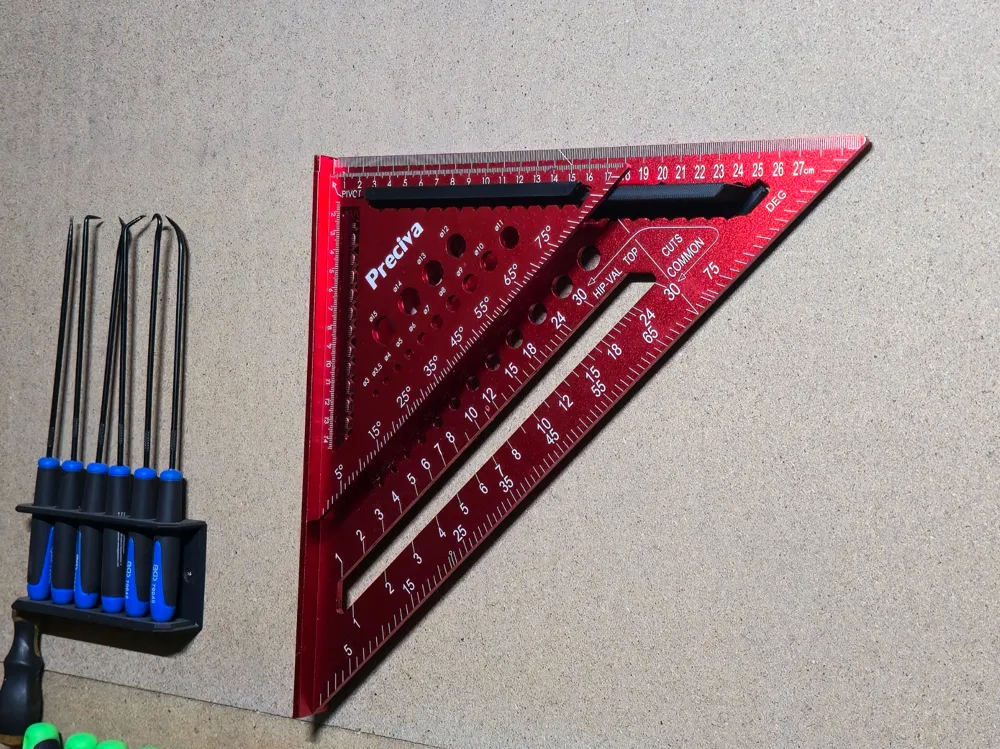 Rafter Square Holder ; Rafter Square Wall Mount - Free 3D Print Model ...
