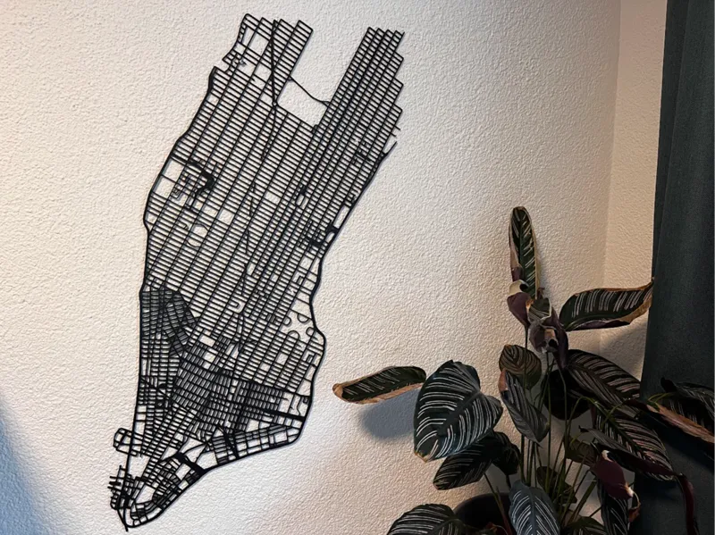 New York Manhattan Roads Wall Art