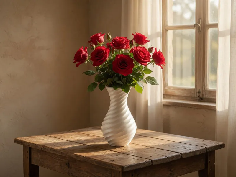 Scalloped Twist Vase