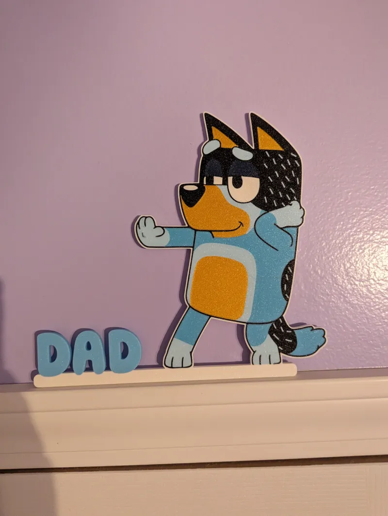 7 Color Bandit Heeler (Bluey Family Door Hanger)