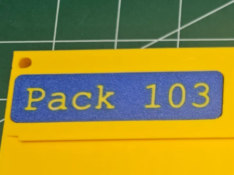 Cub Scout Award Strip Holder Unit Inlay