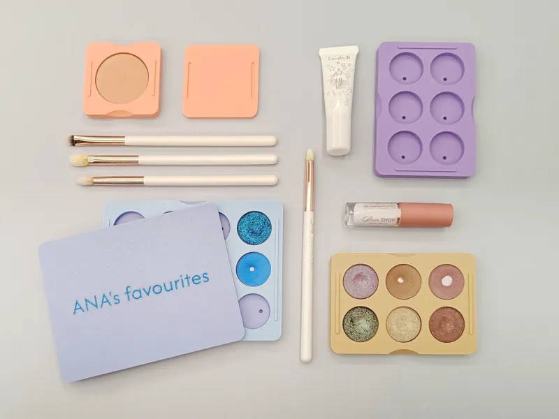 Customizable magnetic eyeshadow palette