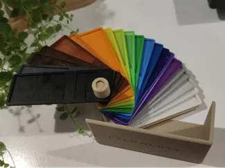 Filament swatch organizer