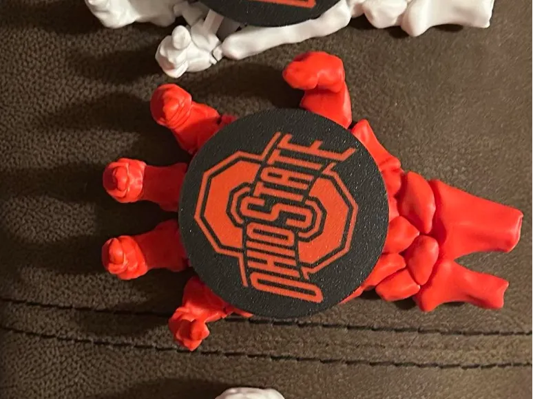 OHIO STATE SKELETON HAND COASTER