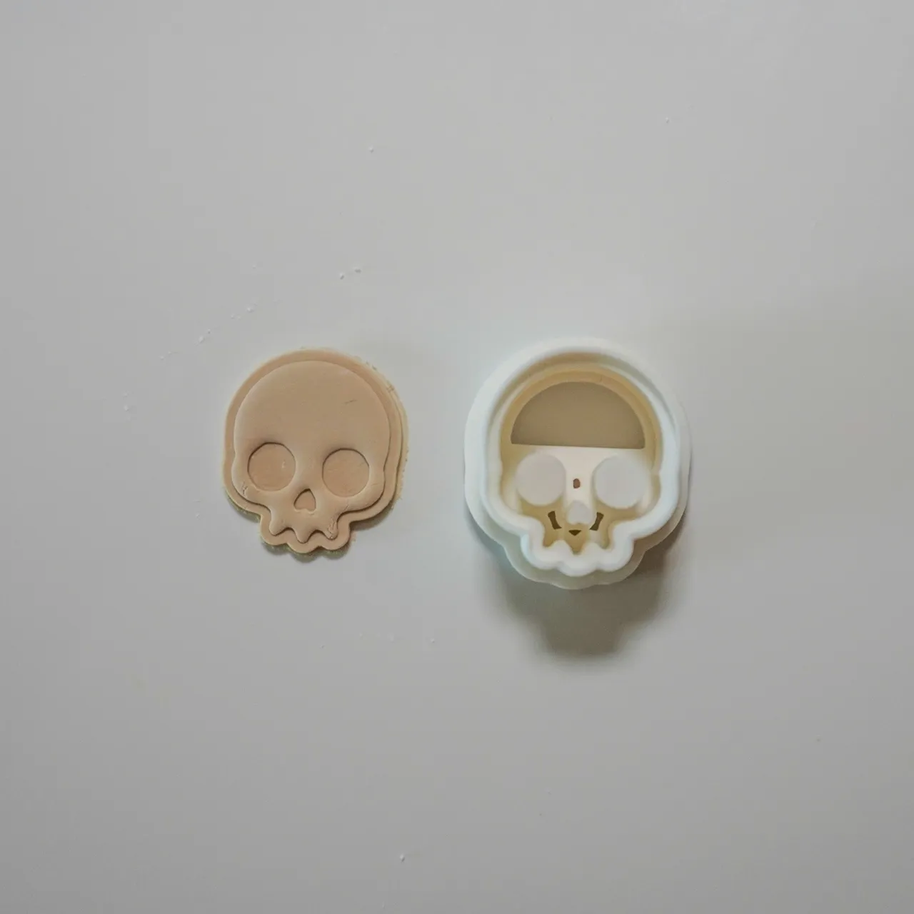 Skull Polymer Clay Cutter Earrings Necklaces view 3