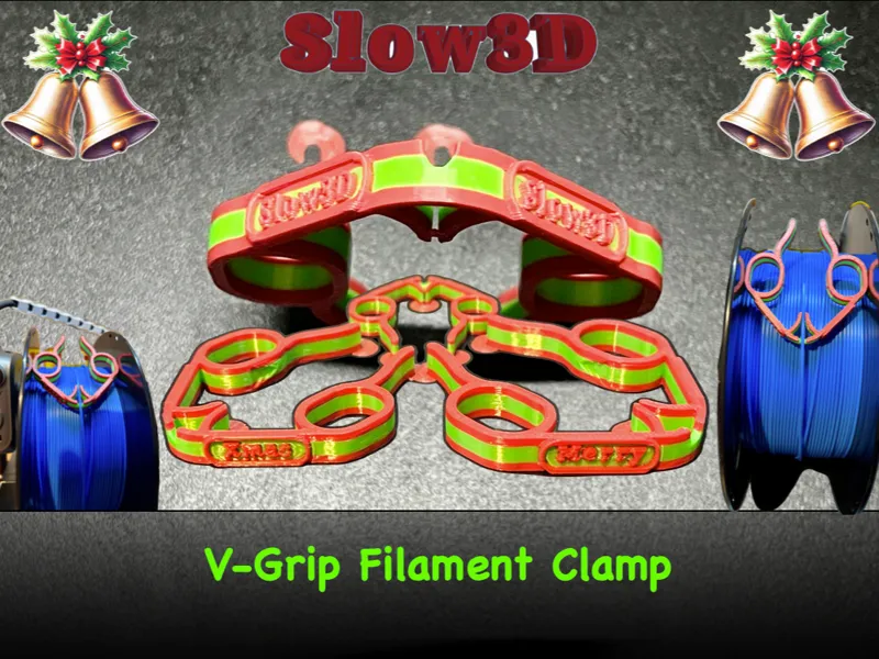 V-Grip Filament Clamp / Clip - Free Deluxe