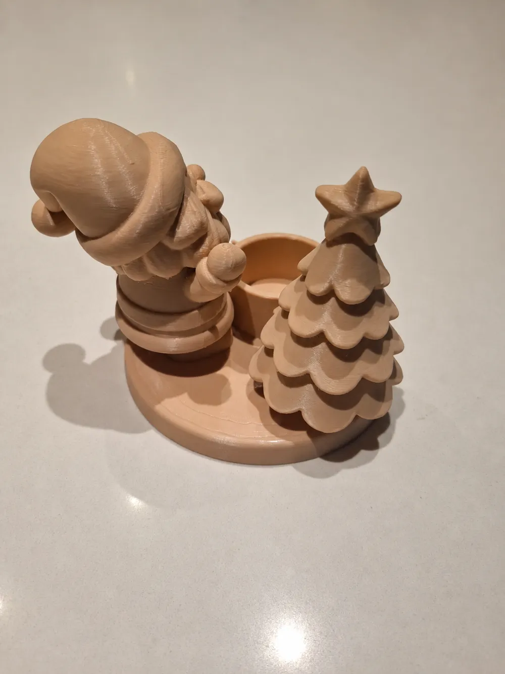 Santa Claus Christmas Tea Light Holder - Free 3D Print Model - MakerWorld