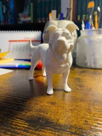 Figurine chien Amstaff 12 cm à peindre — photo 3