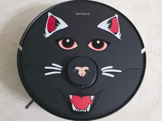 Vacuum robot cat mustash 2D