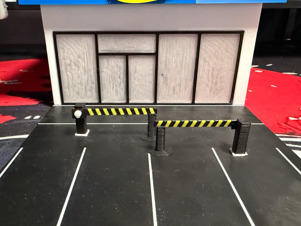 Escenografía en miniatura: Road barriers for 1:64 scale cars /diorama /garage. Referencia del modelo original.
