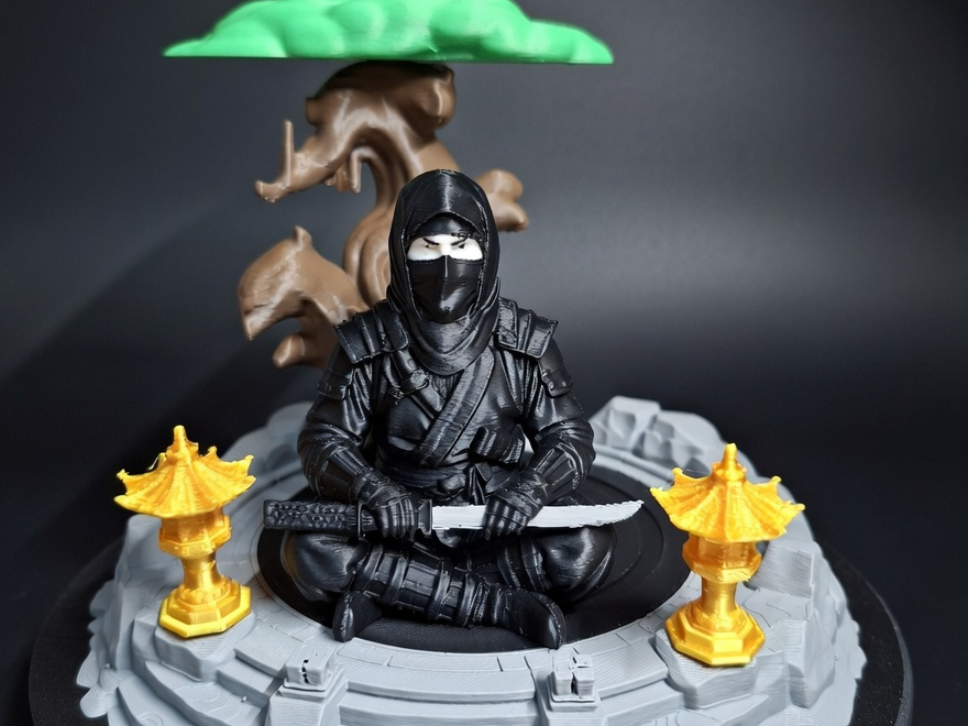 Ninja Inner Peace Garden - Multi-Part Desk Decor
