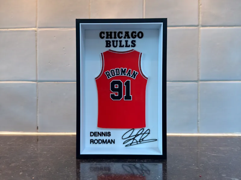Dennis Rodman - Chicago Bulls - Jersey Frame