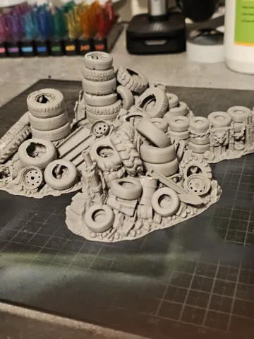 Escenografía en miniatura: Tire Junk Piles – Grimdark Terrain — vista de referencia 4