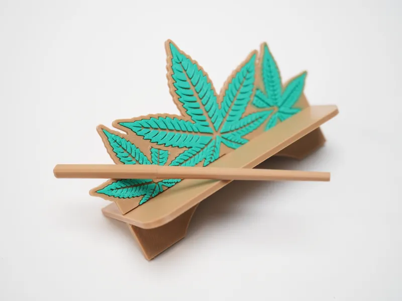 Cannabis Leaf X Stand Rolling Paper Cradle Stand