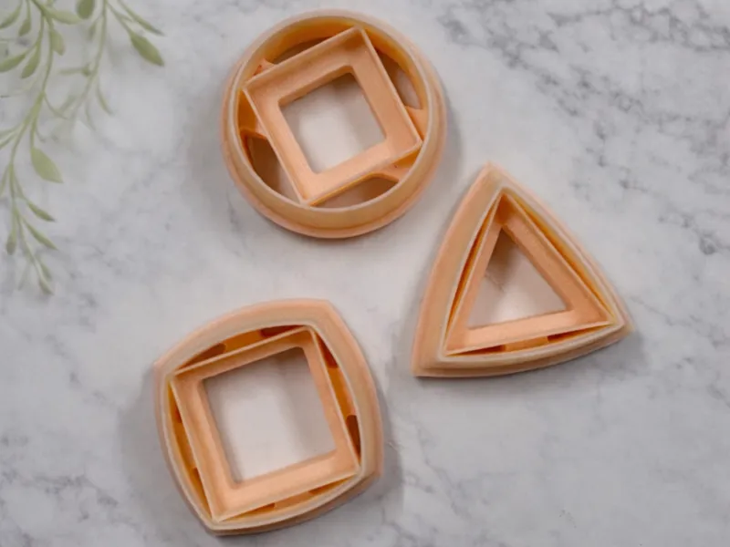 Geometric Polymer Clay Imprint Cutters