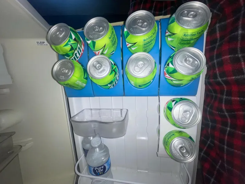 Mini Fridge Door Can Holder