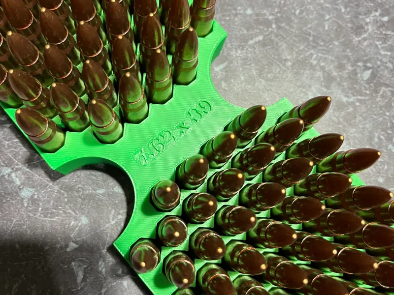 7.62x39 Milspec Ammo Can Insert V2 Design & Spacer