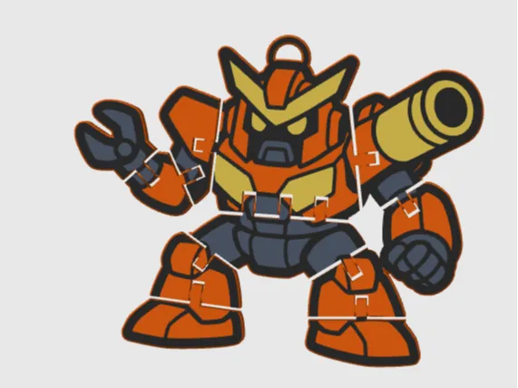 cyborg flex robot cannon