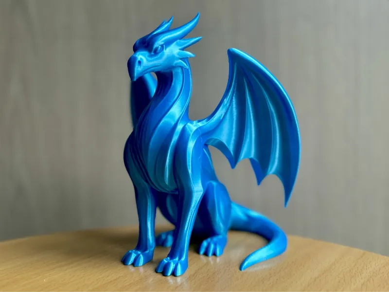 Frostwing – Minimalist Ice Dragon Sculpture Decor