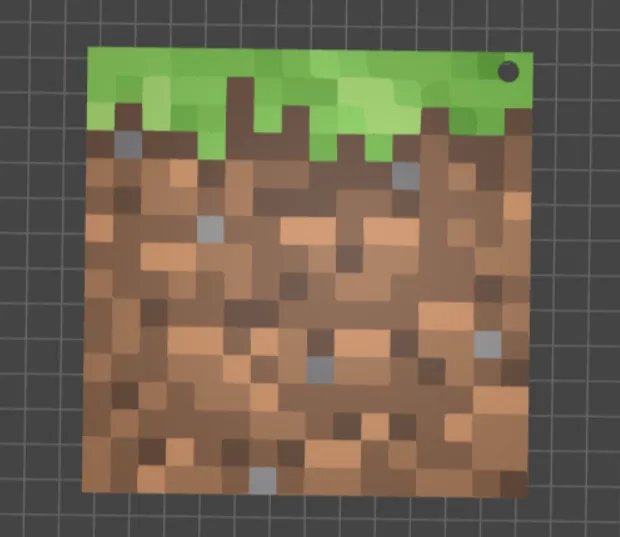 Minecraft Grass block Keychain