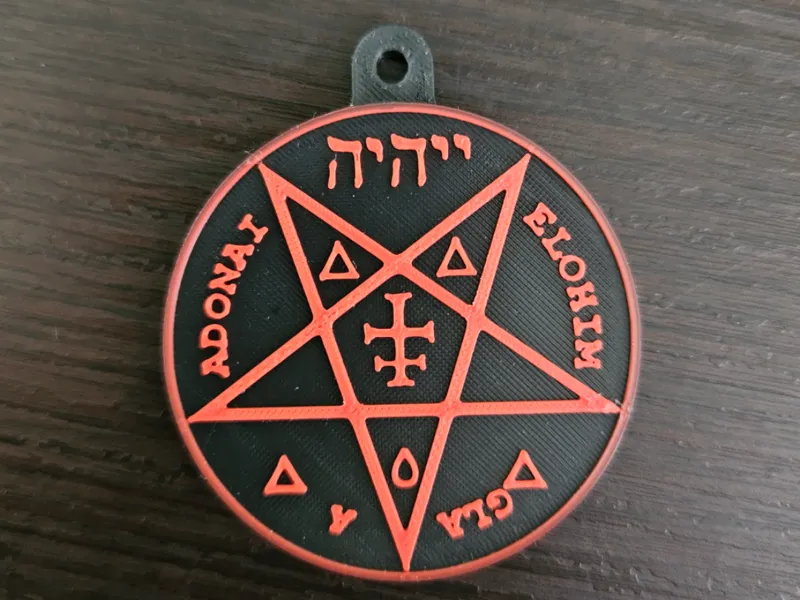 Llavero de pentagrama
