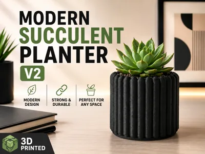 Modern Succulent Planter V2