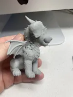0.2mm layer, 2 walls, 15% infill - Blue Puppy Dragon