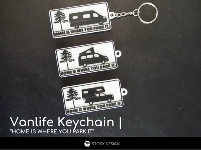 Camping Keychain “Home is where you park it”