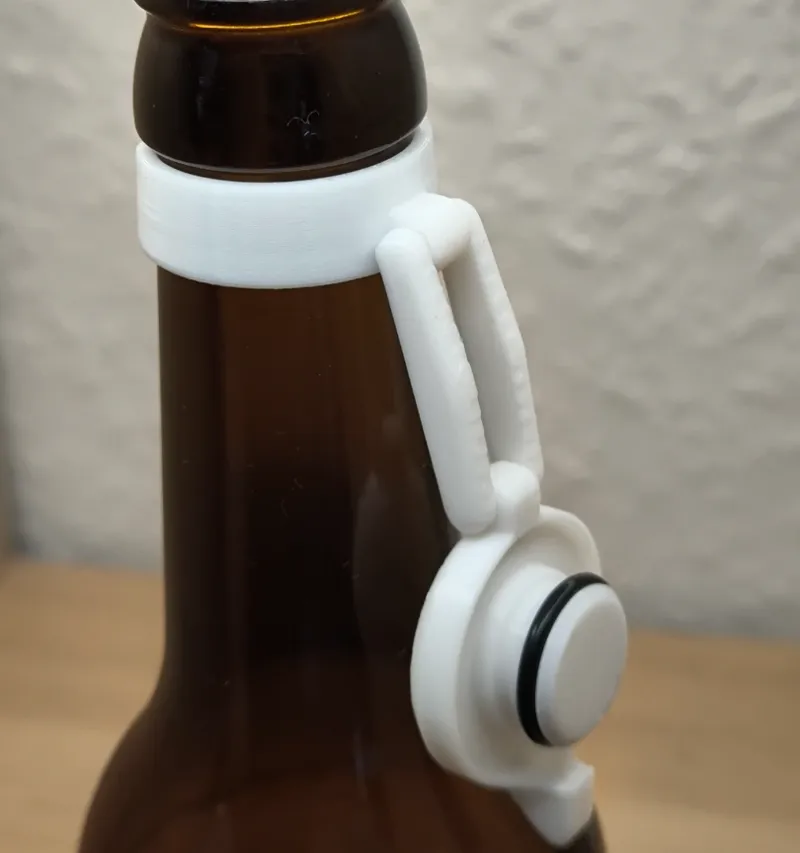 Bierflaschendeckel mit Dichtring in TPU