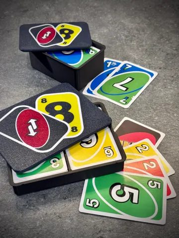 Caja o estuche: Card game box - slide and lock - multi version — vista de referencia 2