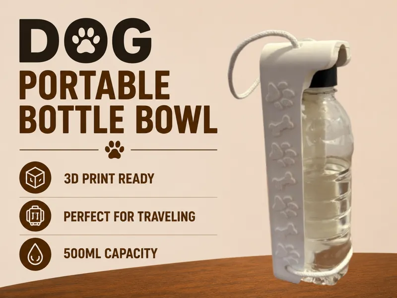 Dog Portable Bottle Bowl