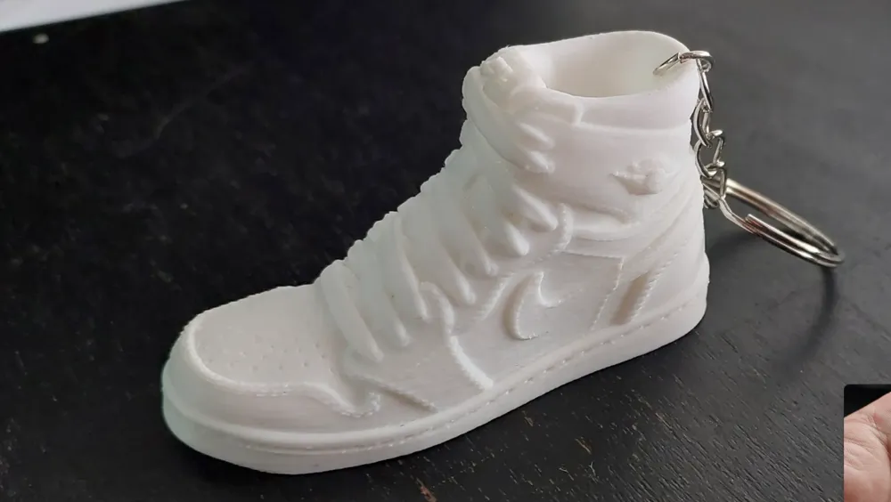 nike keychain in shoe
