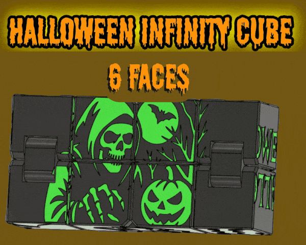 Infinity Cube Halloween - 6 different faces!