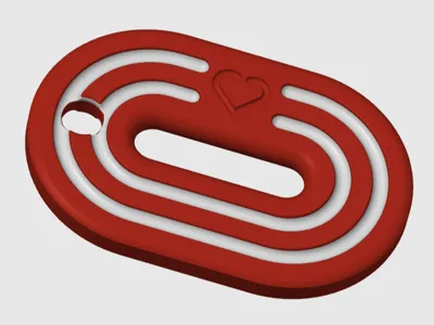 Track & Field Keychain